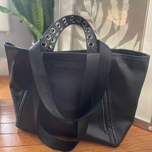 Large Black Steve Madden multi strap tote